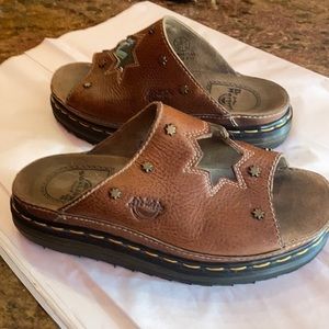 Vintage heavy leather Dr Martens Air Wair scandals. Very hard to find.